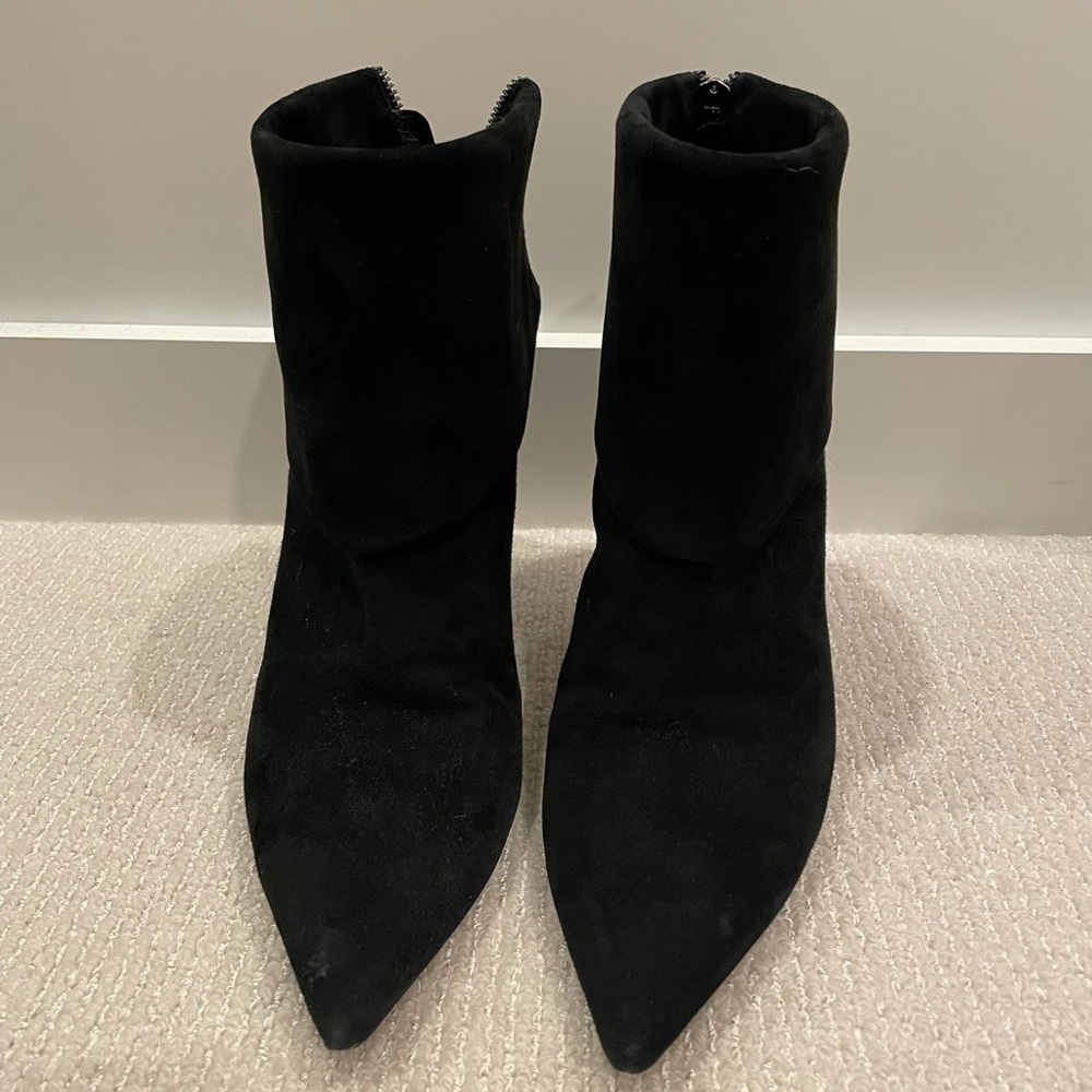 Dior Black fold over booties